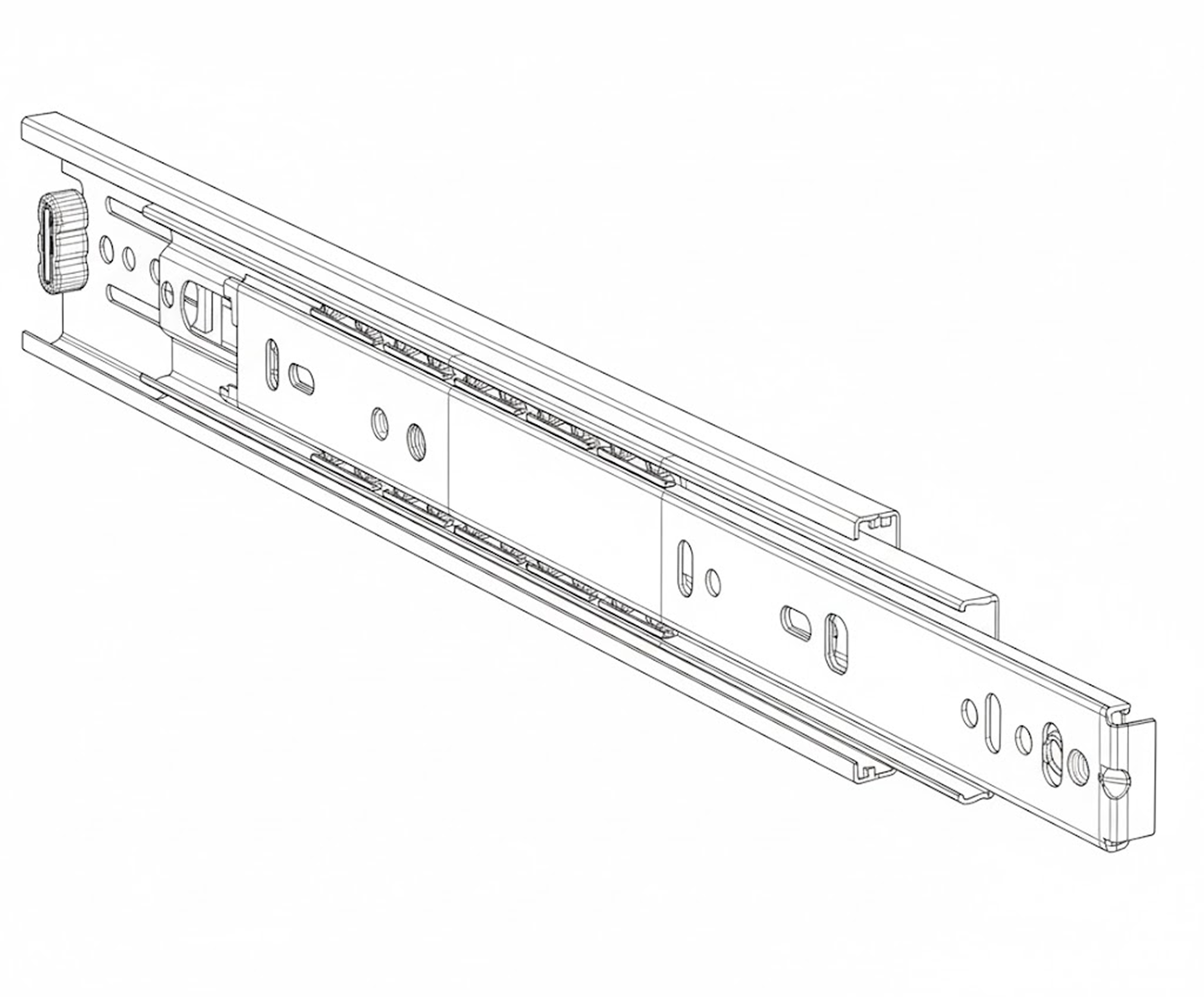 glissières et guides latéraux — profilés PVC extrudés