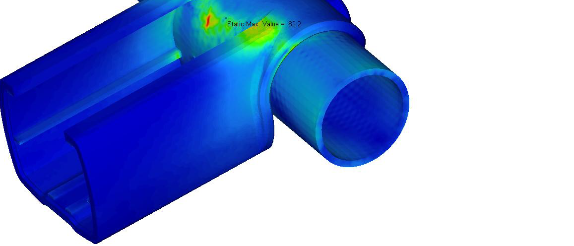 simulation structurelle — répartition des contraintes sous charge